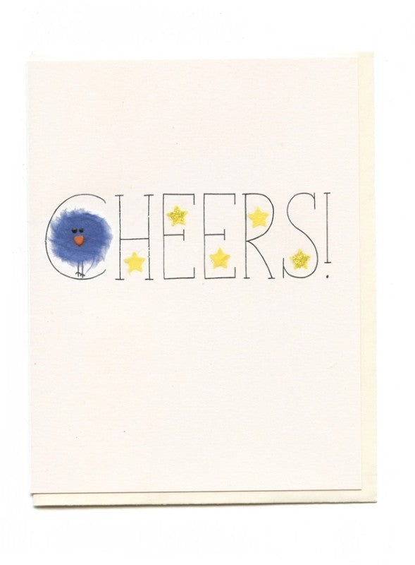 Bird On Cheers Greeting Card