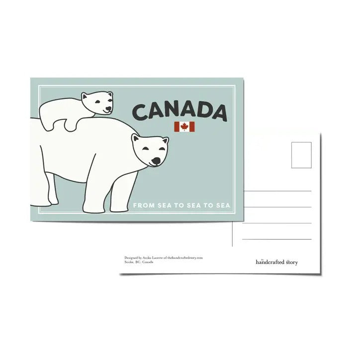 Canada Polar Bears Postcard