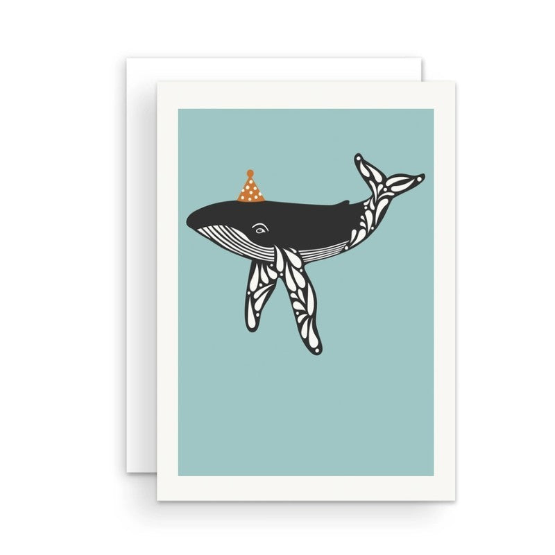 Humpback Whale Birthday Card