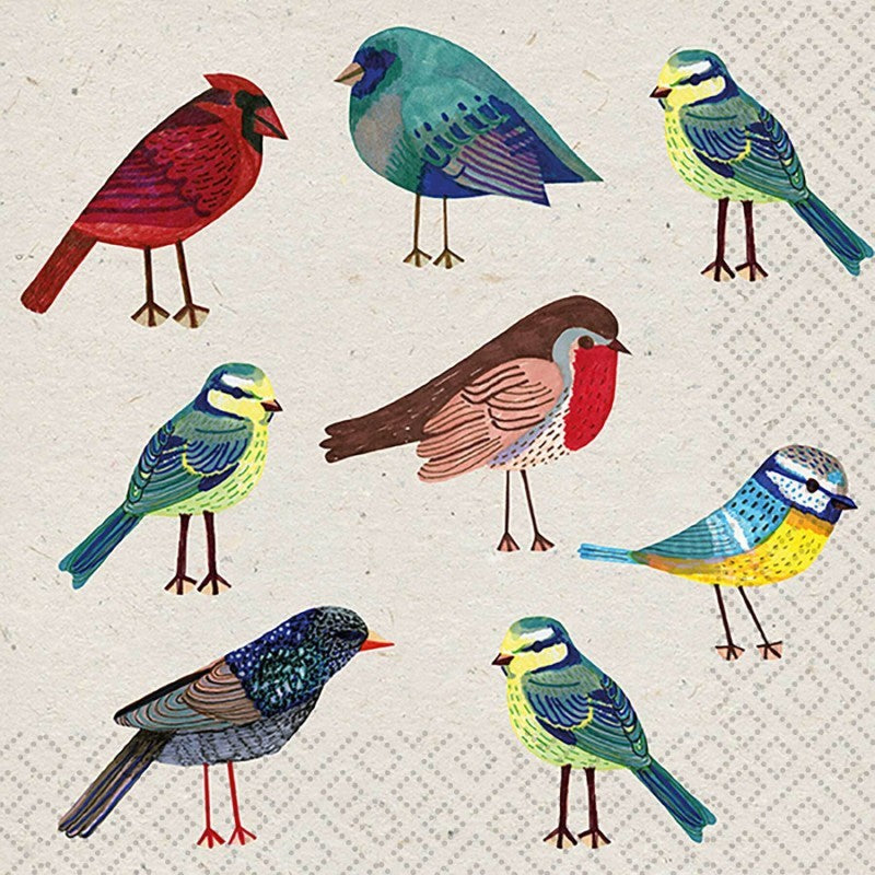 Birds - Luncheon Paper Napkins - Pack/20