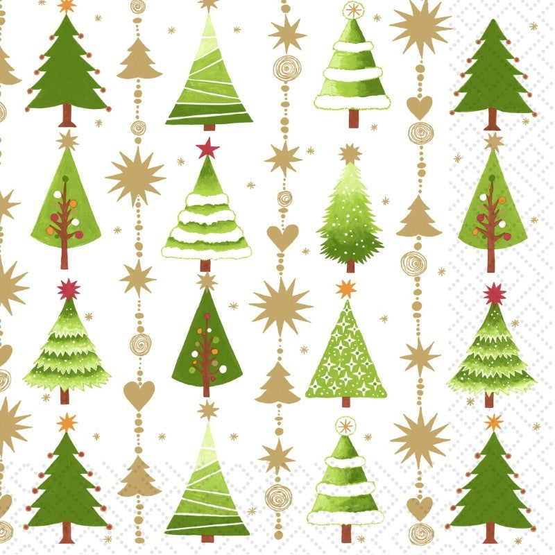 Fine Little Trees - Cocktail Paper Napkins - Pack/20