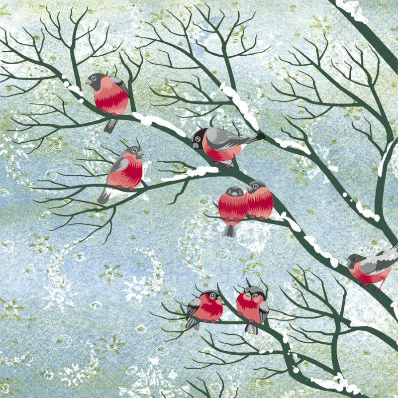 Winter Birds - Cocktail Paper Napkins - Pack/20