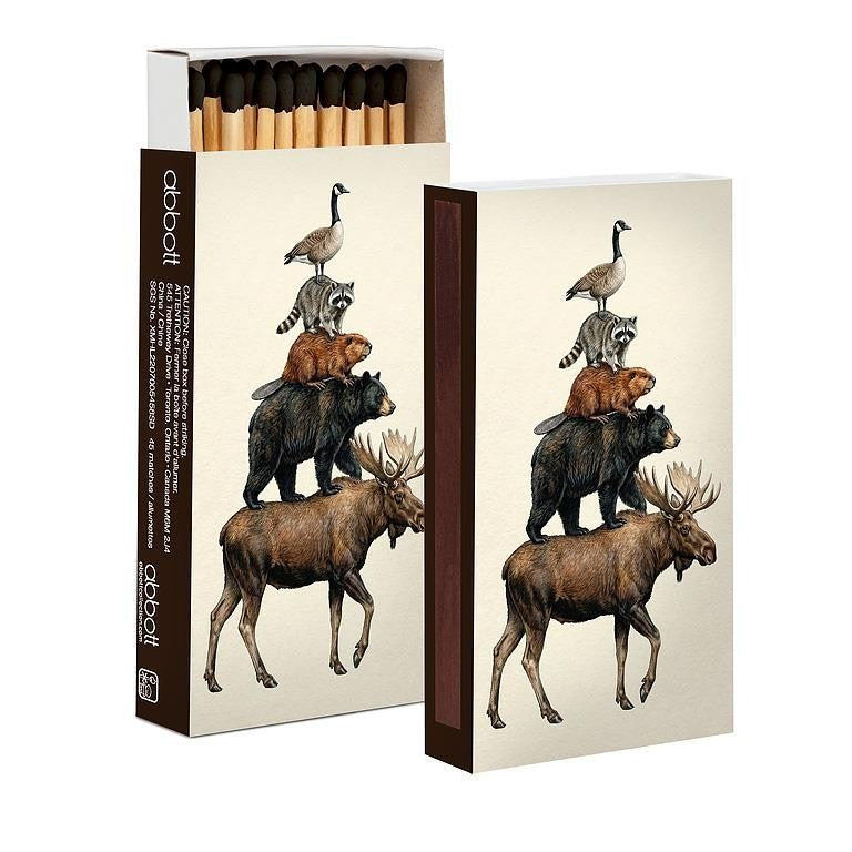 Canadian Animals Matches. 45 Sticks