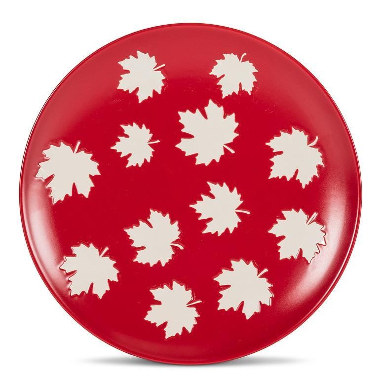 Small 8" Plate with Maple Leaves