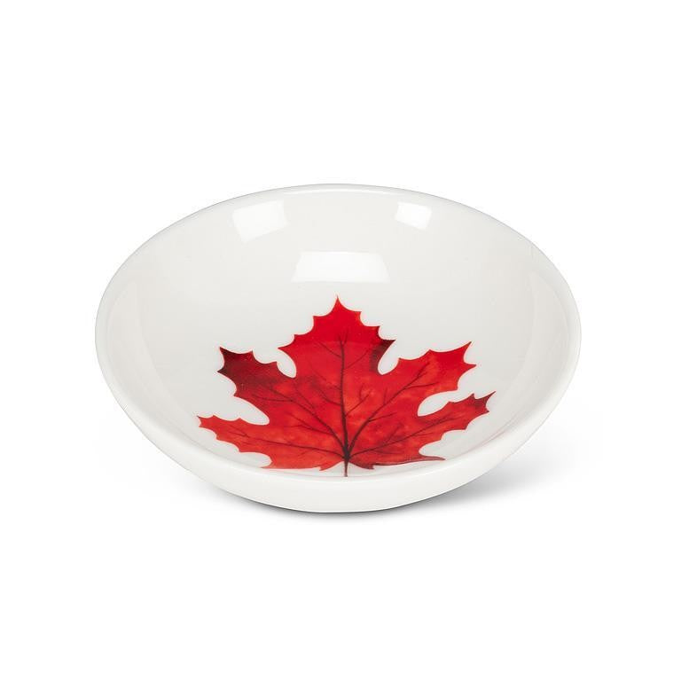 Small 3" Dish with Maple Leaf