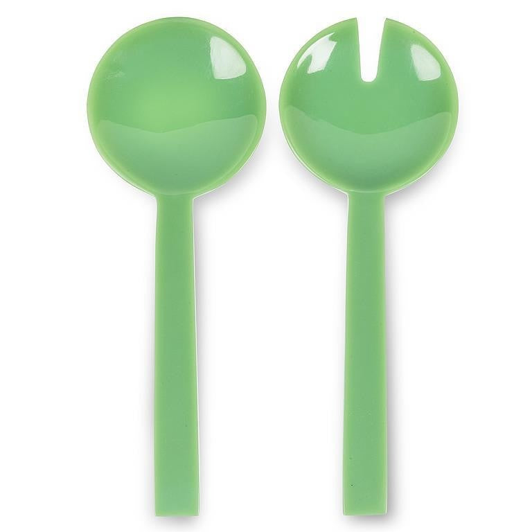 Oversized Jadite Green Salad Servers, 11"L
