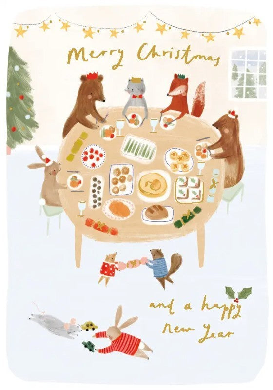 Animal Christmas Table Card
