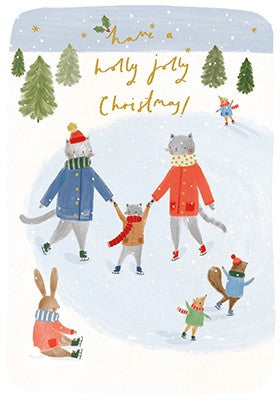 Holly Jolly Animals Money Wallet Card