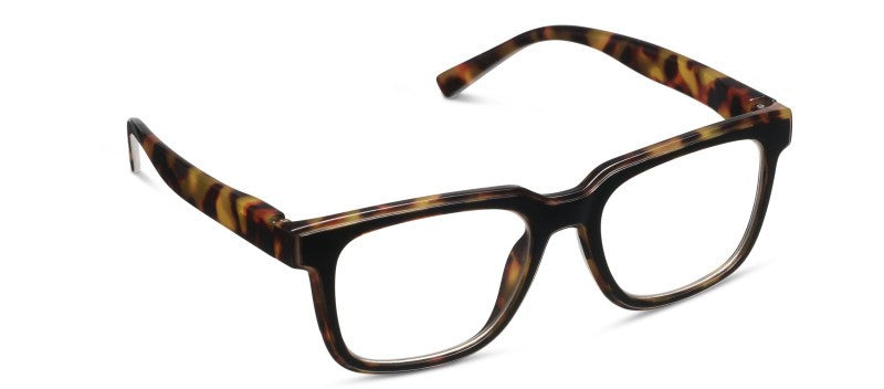 Cliff Tortoise/Black — Blue Light Reading Glasses