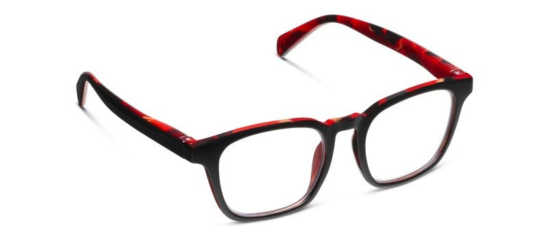 Latte Black/Fire Tortoise — Blue Light Reading Glasses