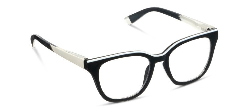 Le Fun Club Black/White — Blue Light Reading Glasses