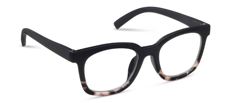 To the Max Black/Black Marble — Blue Light Reading Glasses