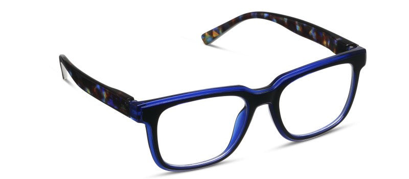Cliff Black/Cobalt Tortoise — Blue Light Reading Glasses