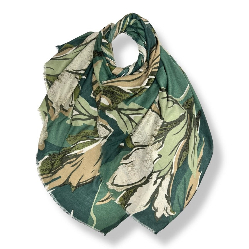 Green Amazon Lily Scarf