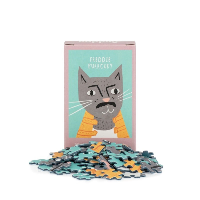 Freddie Purrcury - 99 Piece Mini Cat Jigsaw Puzzle