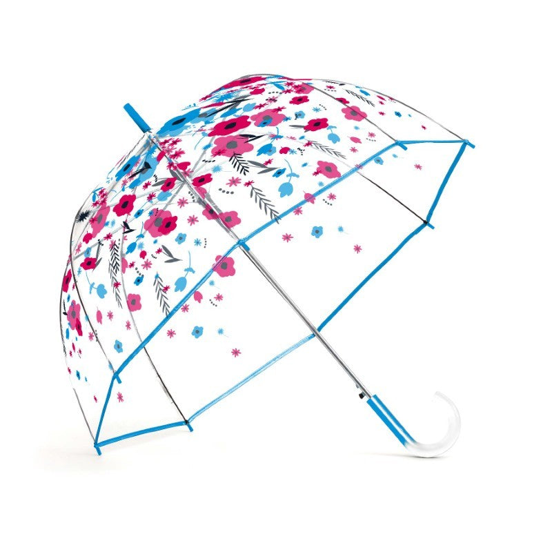 Rain Essentials Auto Open Bubble Umbrella - Melody