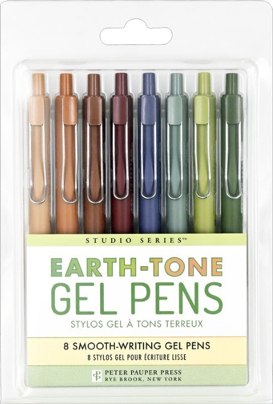 Earth-Tone Gel Pens, Set/8