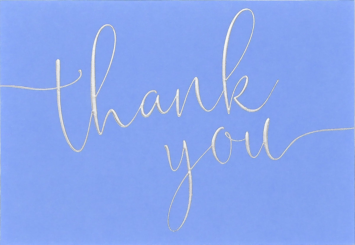 Periwinkle Thank You Notes, Box of 14