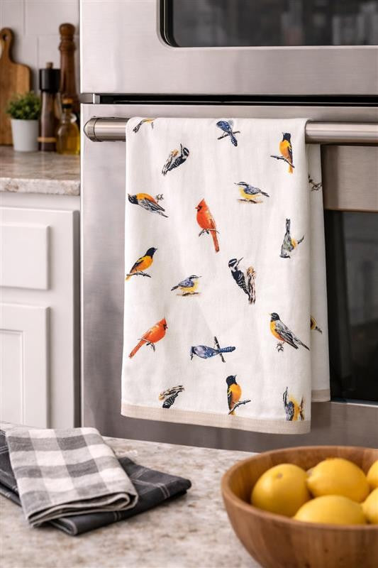 Multi Birds Tea Towel