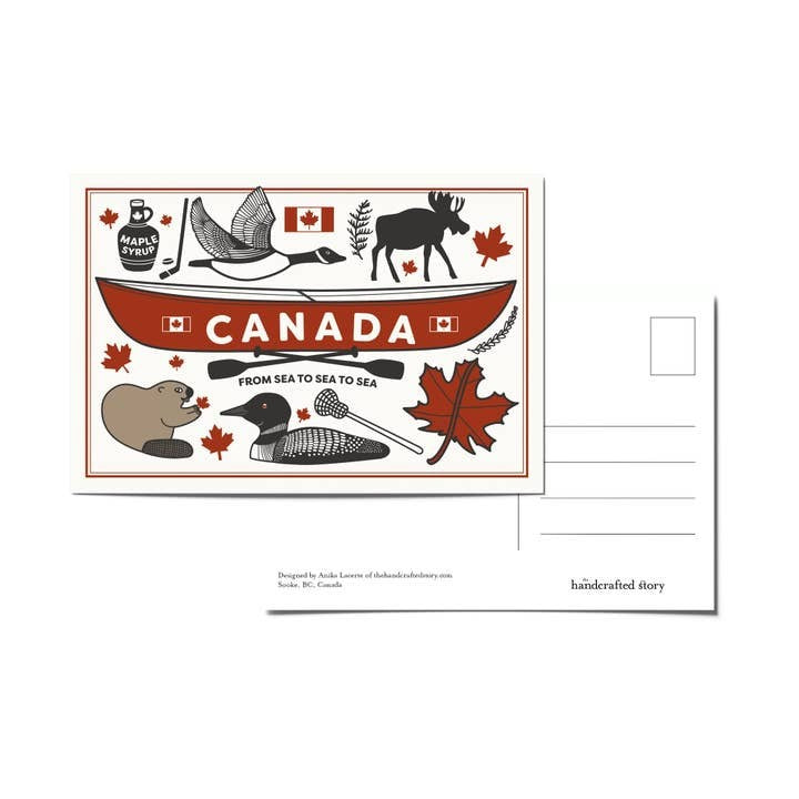 Canadian Canoe Postcard