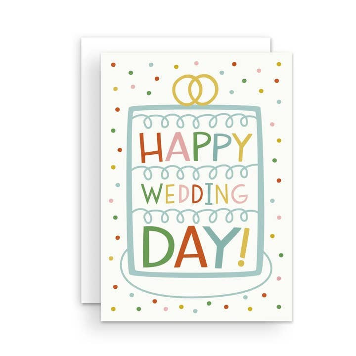 Happy Wedding Cake Card