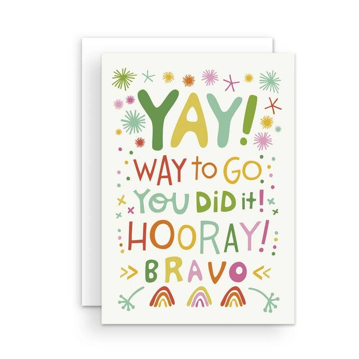Yay! Way To Go Greeting Card