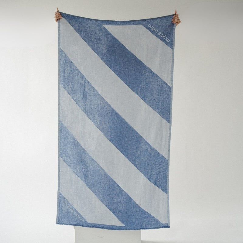 Pokoloko Diagonal Towel - Stone Blue