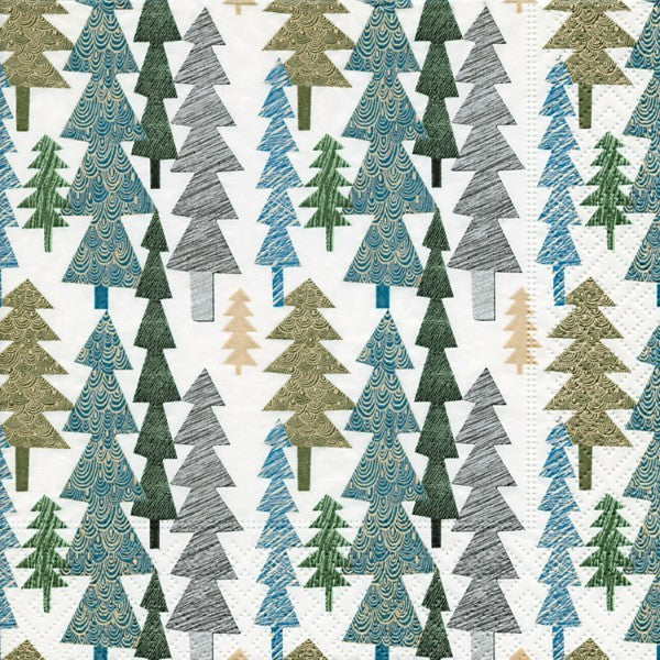 Structured Trees - Paper Napkins - Pack/20