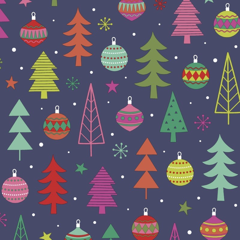 Colourful Christmas - Cocktail Paper Napkins - Pack/20