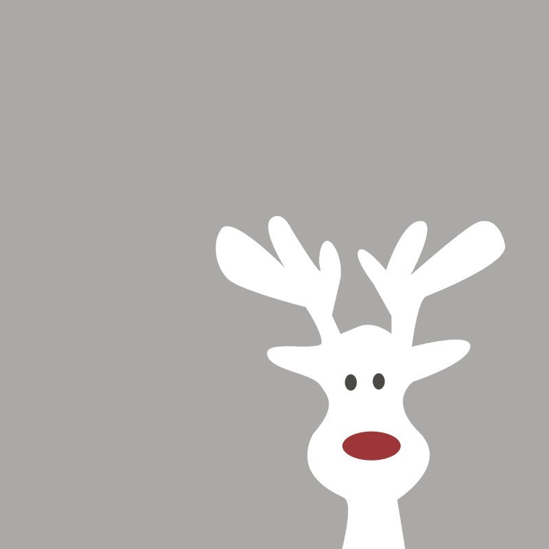 Red Nosed Reindeer - Cocktail Paper Napkins - Pack/20