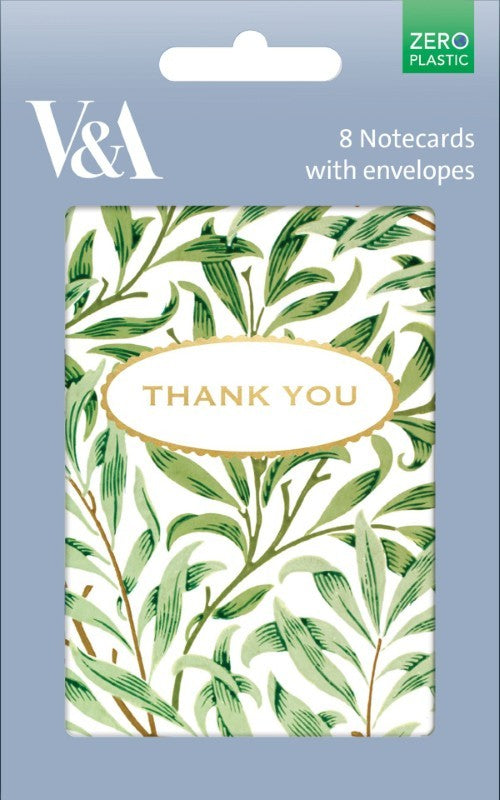 Social Willow Bough Thank You Notecards - Set of 8