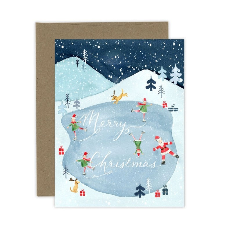 Ice Rink Christmas Card