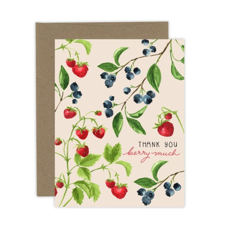 Berry Thank You Card