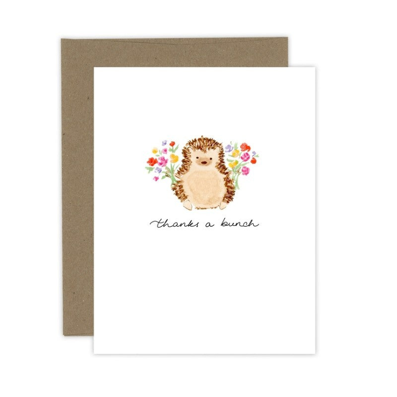 Hedgehog Thank You Card