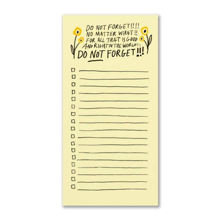 Do Not Forget Notepad