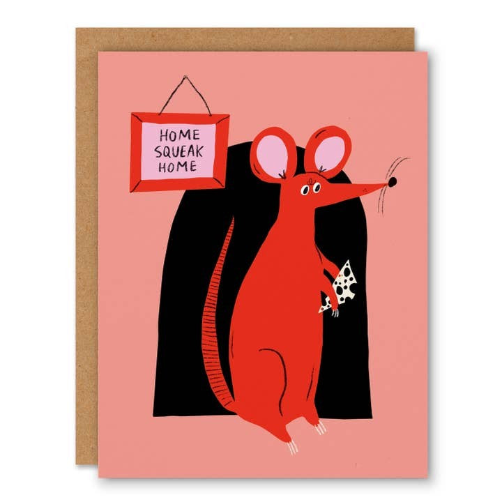Home Squeak Home Greeting Card