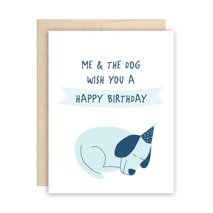 Me & The Dog Birthday Card