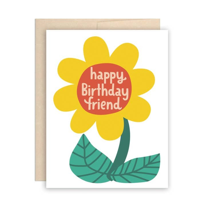 Big Flower Birthday Card