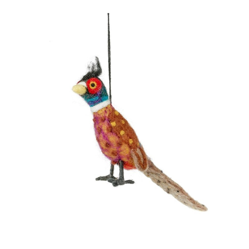 Philippa the Pheasant Handmade Ornament