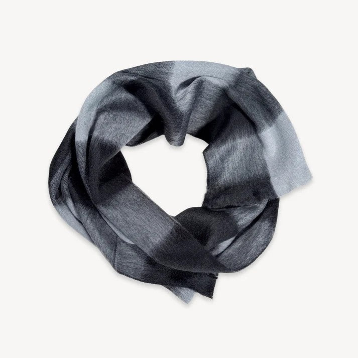 Pokoloko Alpaca Seamless Check Scarf - Licorice Check