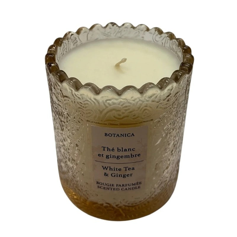 White Tea &amp; Ginger Glass Candle