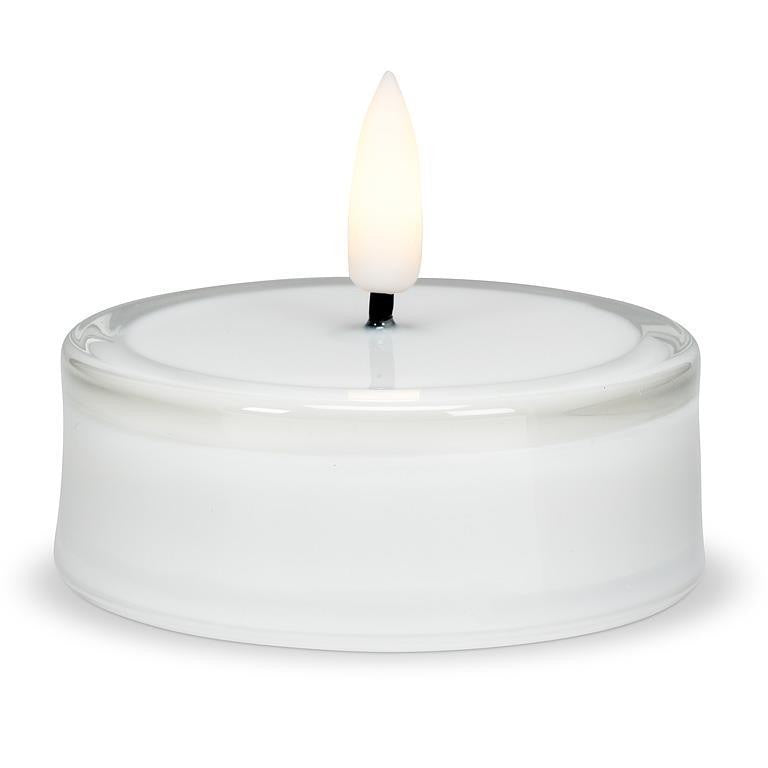 Glass LED Maxilight Tealight Candle