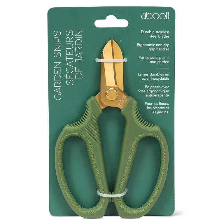 Short Blade Green Floral Snips
