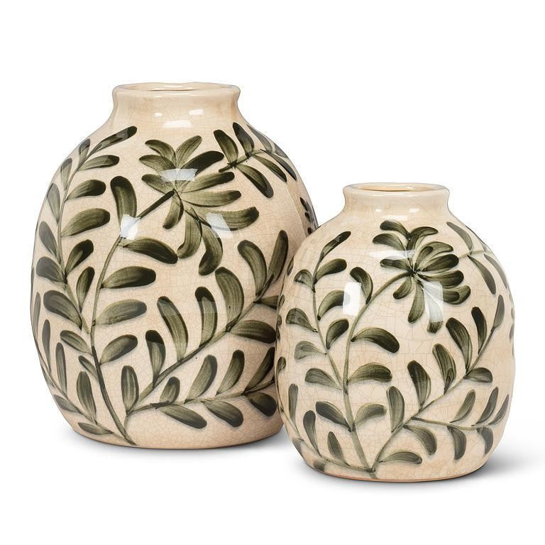 Frond Round Vase