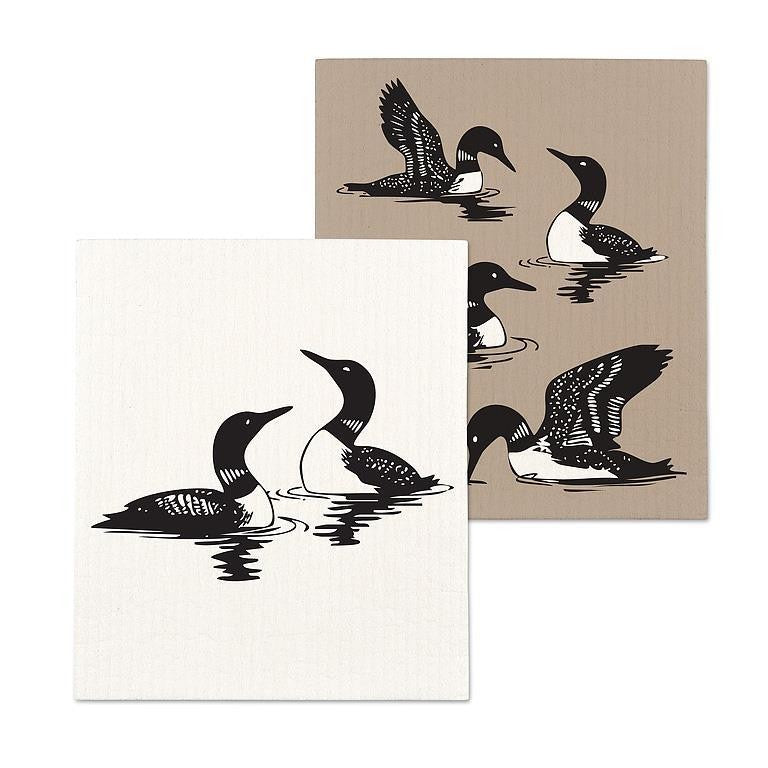 Loons Swedish Dishcloth, Set of 2