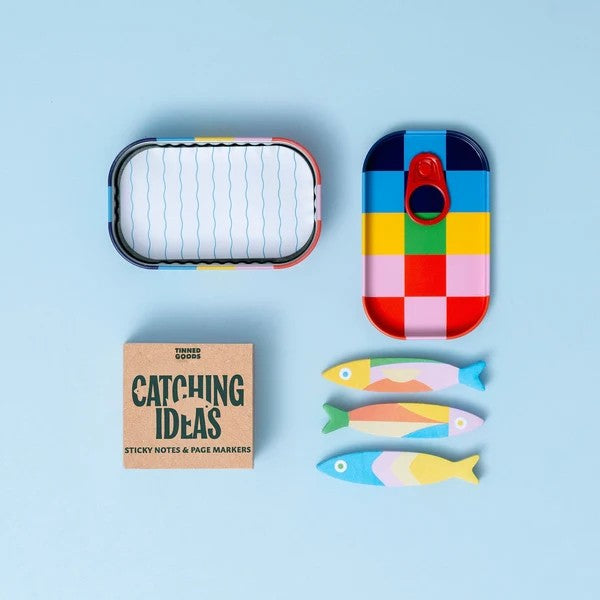 Catching Ideas Sticky Notes &amp; Page Markers Tin