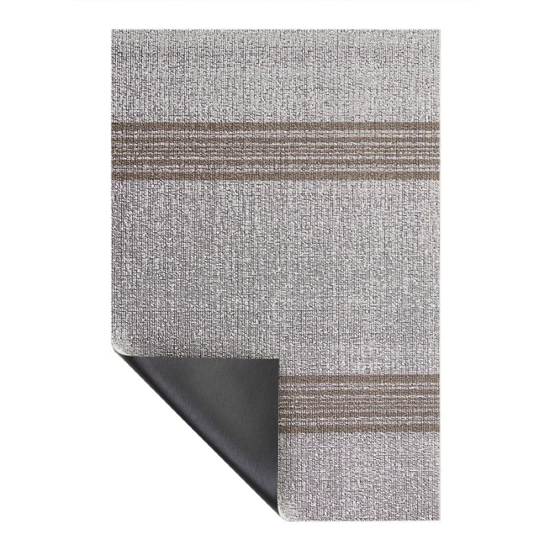 Chilewich Relay Stripe Shag Mat, Ivory