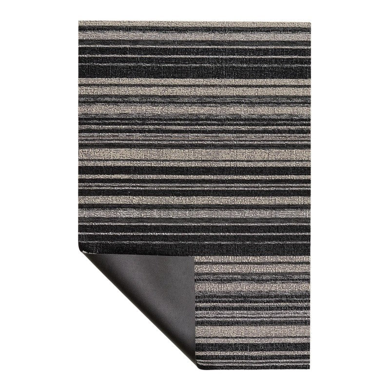 Chilewich Echo Stripe Shag Mat, Shadow