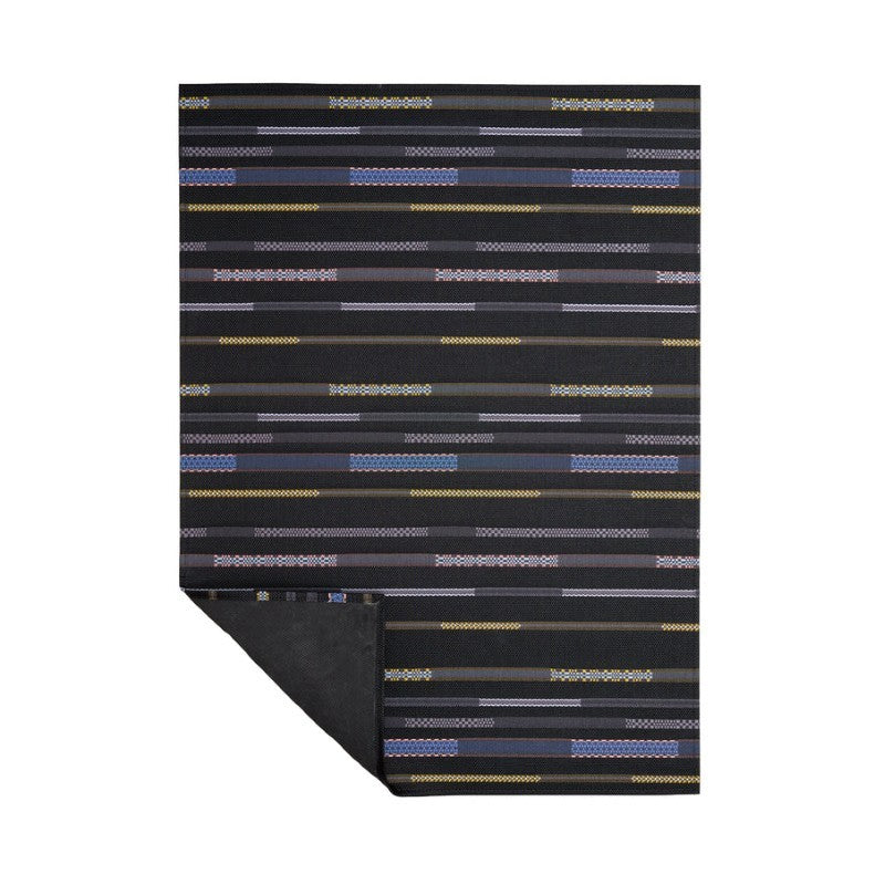 Chilewich Applique Woven Mat, Nero