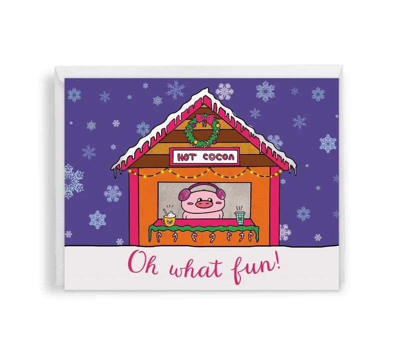 Hot Cocoa Stand Holiday Card